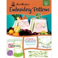 Aunt Martha's Fruits and Veggies Embroidery Transfer Pattern Book, Over 25 Iron On Patterns Aunt Martha's Fruits and Veggies Embroidery Transfer Pattern Book, Over 25 Iron On Patterns