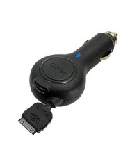 Rubberized Retractable Car Charger for Apple iPhone 4 (Black) Rubberized Retractable Car Charger for Apple iPhone 4 (Black)