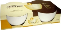 Konitz Coffee Bar Café Au Lait 20-Ounce Bowls, Set of 2, White Konitz Coffee Bar Café Au Lait 20-Ounce Bowls, Set of 2, White