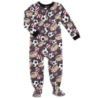 Carter's Boys Sports Theme Micro Fleece Footed Blanket Sleeper Pajamas - Size 6 Kids Carter's Boys Sports Theme Micro Fleece Footed Blanket Sleeper Pajamas - Size 6 Kids