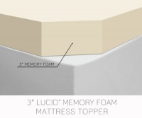 3 Lucid® by LinenSpa Memory Foam Mattress Topper 3-Year Warranty 3 Lucid® by LinenSpa Memory Foam Mattress Topper 3-Year Warranty