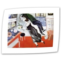 Art Wall Birthday by Marc Chagall Rolled Canvas Art, 14 by 18-Inch Art Wall Birthday by Marc Chagall Rolled Canvas Art, 14 by 18-Inch
