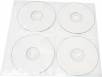 25-Pack 8 Disc CD DVD Poly Sleeves 3 Ring Binder Pages - 200 Disc Capacity (White) 25-Pack 8 Disc CD DVD Poly Sleeves 3 Ring Binder Pages - 200 Disc Capacity (White)