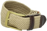 Dockers Mens 35mm Braided Elastic Web Belt, Khaki, 50 Dockers Mens 35mm Braided Elastic Web Belt, Khaki, 50