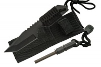 Full Tang Tanto Hunting Knife W/ Fire Starter Full Tang Tanto Hunting Knife W/ Fire Starter