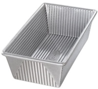 USA Pans 10 x 5 x 3 Inch Loaf Pan, Aluminized Steel with Americoat USA Pans 10 x 5 x 3 Inch Loaf Pan, Aluminized Steel with Americoat