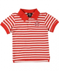 Akademiks Stripeademik Pique Polo (Sizes 4 - 7) - red, 7 Akademiks Stripeademik Pique Polo (Sizes 4 - 7) - red, 7
