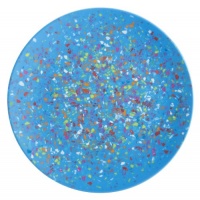 Zak Designs Confetti Melamine Salad Plates, 9-Inch, Turquoise, Set of 6