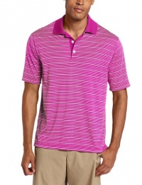 Adidas Golf Men's Climalite Two-Color Stripe Polo Shirt Adidas Golf Men's Climalite Two-Color Stripe Polo Shirt