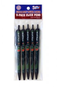 NCAA Miami Hurricanes Disposable Click Pens