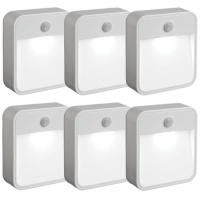 Mr Beams MB726 Battery Powered Motion Sensing LED Nightlight, White, 6-Pack Mr Beams MB726 Battery Powered Motion Sensing LED Nightlight, White, 6-Pack