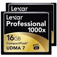 Lexar Professional 1000x 16GB CompactFlash Card 2-Pack LCF16GCTBNA10002 Lexar Professional 1000x 16GB CompactFlash Card 2-Pack LCF16GCTBNA10002
