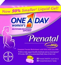 One A Day Women's Prenatal Vitamins, Twin Pack, 60 Count One A Day Women's Prenatal Vitamins, Twin Pack, 60 Count