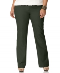 Add sophistication to your casual style with MICHAEL Michael Kors' straight leg plus size pants, defined by a sleek fit. (Clearance) Add sophistication to your casual style with MICHAEL Michael Kors' straight leg plus size pants, defined by a sleek fit. (Clearance)