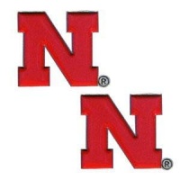 NCAA Nebraska Cornhuskers Stud Earrings NCAA Nebraska Cornhuskers Stud Earrings