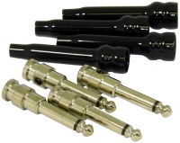 George L's 155 Guage Straight Plugs with Black Jackets (4 Piece Set) George L's 155 Guage Straight Plugs with Black Jackets (4 Piece Set)