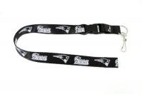 NFL New England Patriots Lanyard, Black NFL New England Patriots Lanyard, Black