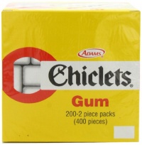 Chiclets Gum (2-Piece per Package), 200-Count Package Chiclets Gum (2-Piece per Package), 200-Count Package