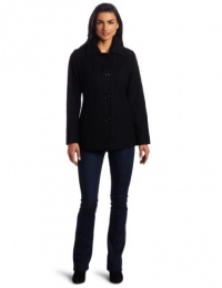 Ak Anne Klein Women's Single-Breasted Wool Coat Ak Anne Klein Women's Single-Breasted Wool Coat