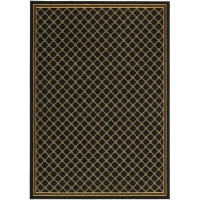 English Manor Coventry Trellis Black Rug Rug Size: 5'7 x 7'11 English Manor Coventry Trellis Black Rug Rug Size: 5'7 x 7'11