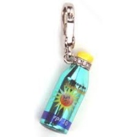 JUICY COUTURE Silver Sunblock Charm in Juicy Gift Box JUICY COUTURE Silver Sunblock Charm in Juicy Gift Box