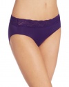 Bali Women's No Lines No Slip Hipster Panty with Lace Waistband