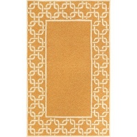 Liora Manne Spello Chain Border Orange Outdoor Rug 8'3 x 11'6 Liora Manne Spello Chain Border Orange Outdoor Rug 8'3 x 11'6