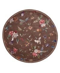 Nourison Julian area rugs bring elegant design and impeccable craftsmanship to any room of your home. Created by skilled artisans, multi-colored blossoms are splashed over a warm coffee ground to evoke a wildflower garden in full bloom. Hand-carved accents highlight the contours of the design and enhance the subtlety and refinement of each rug, bringing the essence of luxury to any room in your home. Nourison Julian area rugs bring elegant design and impeccable craftsmanship to any room of your home. Created by skilled artisans, multi-colored blossoms are splashed over a warm coffee ground to evoke a wildflower garden in full bloom. Hand-carved accents highlight the contours of the design and enhance the subtlety and refinement of each rug, bringing the essence of luxury to any room in your home.