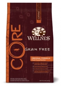 Wellness Grain-Free Dry Dog Food for Adult Dogs, CORE Original, 26-Pound Bag Wellness Grain-Free Dry Dog Food for Adult Dogs, CORE Original, 26-Pound Bag