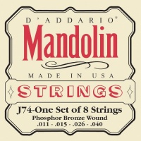 D'Addario J74 Mandolin Strings, Phosphor Bronze, Medium, 11-40