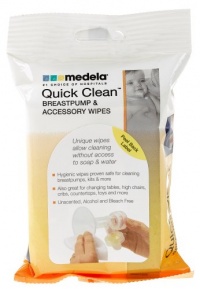 Quick Clean Breastpump Accessory Wipes 24 Pack Quick Clean Breastpump Accessory Wipes 24 Pack