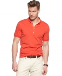 This polo shirt from Kenneth Cole New York is a salute to the simplicity of timeless style. This polo shirt from Kenneth Cole New York is a salute to the simplicity of timeless style.