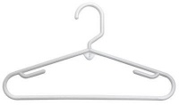 Tamor Plastics Corp. 6808/10WH.14 Cheerful Tubular Plastic Clothes Hanger, 10 pack, 16.375 x 9.25 Tamor Plastics Corp. 6808/10WH.14 Cheerful Tubular Plastic Clothes Hanger, 10 pack, 16.375 x 9.25