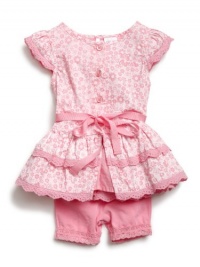 GUESS Dress and Bike Shorts Two-Piece Set, PRINT (6/9M) GUESS Dress and Bike Shorts Two-Piece Set, PRINT (6/9M)
