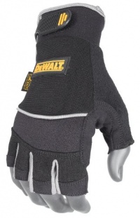 DeWalt DPG230L Technicians Fingerless Synthetic Leather Glove, Large DeWalt DPG230L Technicians Fingerless Synthetic Leather Glove, Large