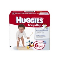 Huggies Snug and Dry Diapers Economy Plus, Size 6, 140 Count