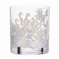 Lenox Marchesa Painted Camellia Double Old Fashion Glass Lenox Marchesa Painted Camellia Double Old Fashion Glass
