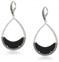 Judith Jack Slices of Color Sterling Silver, Marcasite, Onyx Teardrop Earrings Judith Jack Slices of Color Sterling Silver, Marcasite, Onyx Teardrop Earrings