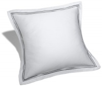 Pinzon Hotel Stitch 400-Thread-Count Egyptian Cotton Sateen European Sham, Silver Gray Pinzon Hotel Stitch 400-Thread-Count Egyptian Cotton Sateen European Sham, Silver Gray