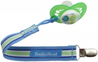 Booginhead Pacifier Holder, Blue/Green/White