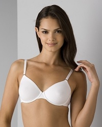For over 120 years, HANRO of Switzerland has been the leader in luxurious intimate apparel distinguished by uncompromised quality and style, exquisite fabrics, and exceptional comfort. Hanro cotton sensation underwire bra defines European luxury comfort. Soft cotton underwire bra with hook and eye closure and adjustable straps. Style #1357 For over 120 years, HANRO of Switzerland has been the leader in luxurious intimate apparel distinguished by uncompromised quality and style, exquisite fabrics, and exceptional comfort. Hanro cotton sensation underwire bra defines European luxury comfort. Soft cotton underwire bra with hook and eye closure and adjustable straps. Style #1357