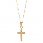 Elegant Baby Cross with Diamond, Gold
