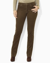 Rendered in luxuriously smooth stretch corduroy, the classic straight-leg pant exudes iconic style. Rendered in luxuriously smooth stretch corduroy, the classic straight-leg pant exudes iconic style.