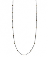 Giani Bernini Sterling Silver and 18k Gold over Sterling Silver Necklace, 20 Bead Giani Bernini Sterling Silver and 18k Gold over Sterling Silver Necklace, 20 Bead