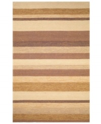 Variegated striping in several sand and earthy tones creates an effortless update in this Promenade area rug from Liora Manne. Hand-tufted, ultra-durable and so easy to clean, it is UV light stabilized to resist fading, whether used indoors or out. Variegated striping in several sand and earthy tones creates an effortless update in this Promenade area rug from Liora Manne. Hand-tufted, ultra-durable and so easy to clean, it is UV light stabilized to resist fading, whether used indoors or out.