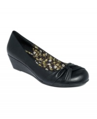 Pretty and polished. Rampage's Jerald demi wedges are a great staple to add to your work wardrobe. Pretty and polished. Rampage's Jerald demi wedges are a great staple to add to your work wardrobe.