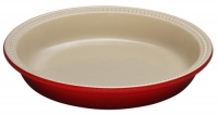 Le Creuset Stoneware 10-Inch Pie Dish, Cherry Le Creuset Stoneware 10-Inch Pie Dish, Cherry