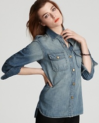 Current/Elliott Shirt - The Perfect Denim Shirt in Minor Wash Current/Elliott Shirt - The Perfect Denim Shirt in Minor Wash
