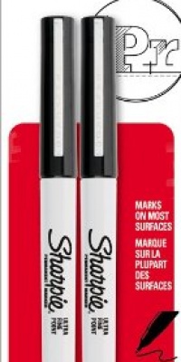 Sharpie Ultra Fine Point Permanent Markers, 2 Black Markers(37161) Sharpie Ultra Fine Point Permanent Markers, 2 Black Markers(37161)