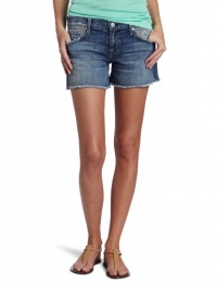 7 For All Mankind Women's Carlie Cut-Off Denim Short in Classic Vintage Blue 7 For All Mankind Women's Carlie Cut-Off Denim Short in Classic Vintage Blue